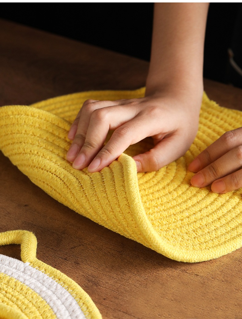 Cat Style Cotton Rope Placemat