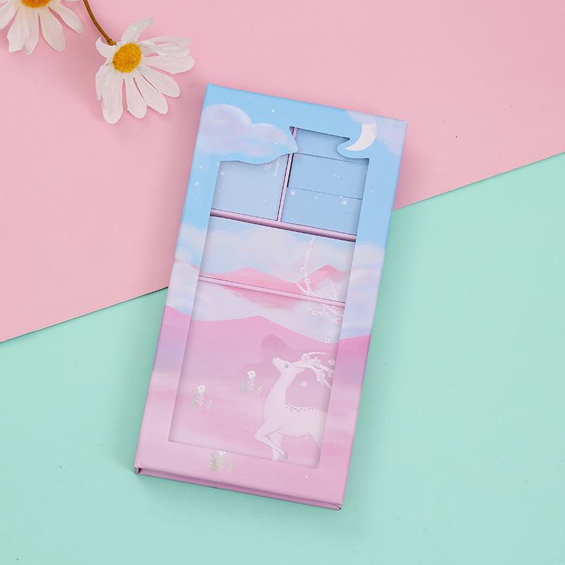 Student sticky notes can be torn N times and affixed with 600 sticky notes in personalized candy colors Specification drawing