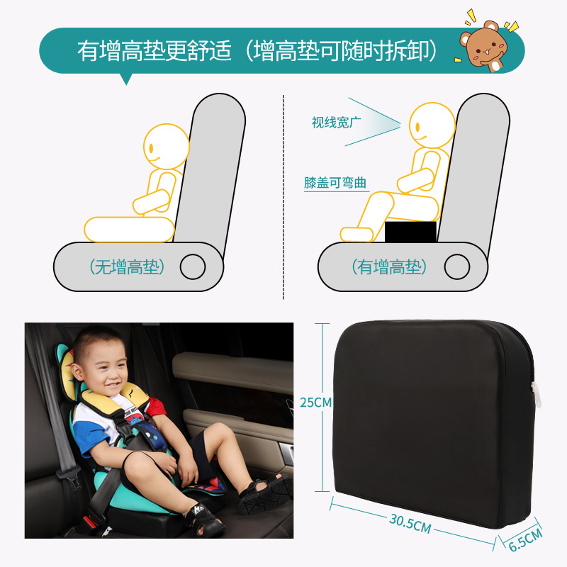 厂家供应汽车儿童安全座椅 0-12岁便携式儿童餐椅卡通安全座椅垫详情图4