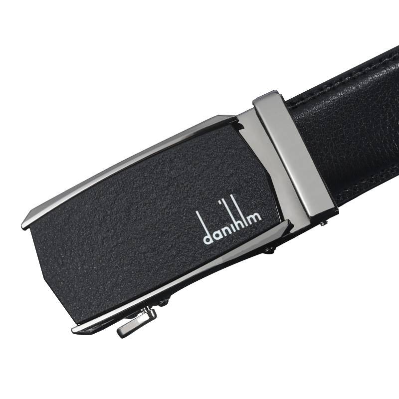 Wholesale Men's Leather Belt All Business Automatic Buckle Head Cowhide Belt Gift Belt Manufacturers Direct Sales details Picture