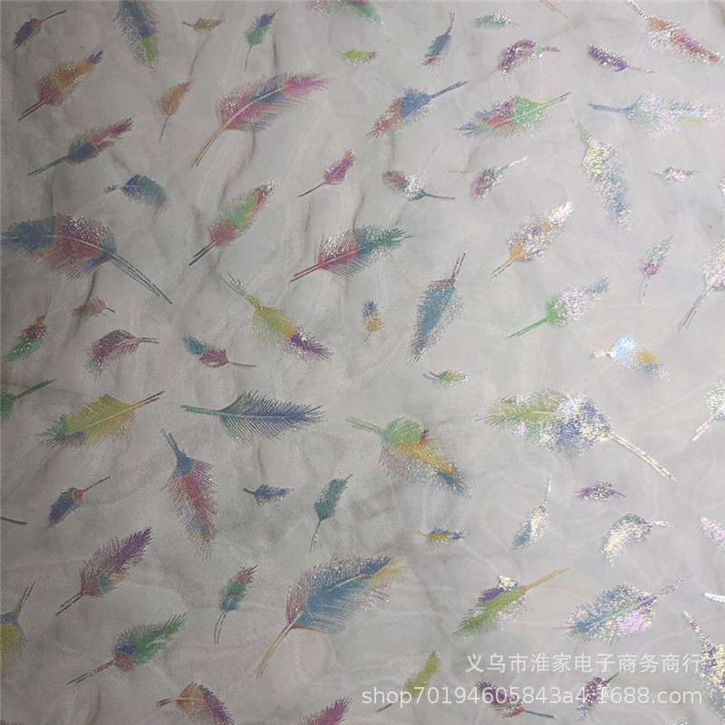 Factory direct sales, stock supply of iridescent mesh fabric, American mesh processing, Iridescent series background shooting skirt mesh fabric Item Picture
