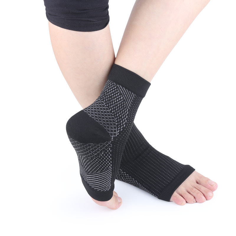 袜套男女护踝运动袜子舒适后跟隐形功能压力袜篮球跑步加压后跟袜详情图4