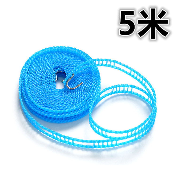 The manufacturer supplies windproof clothes drying ropes, nylon ropes, 5-meter and 8-meter clothes drying ropes for wholesale at a two-yuan store Specification image