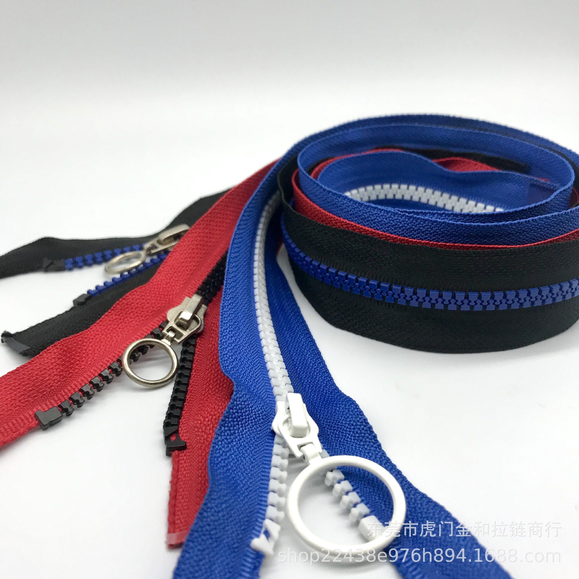 厂家直销/5#胶牙撞色/服装外套工衣细节图