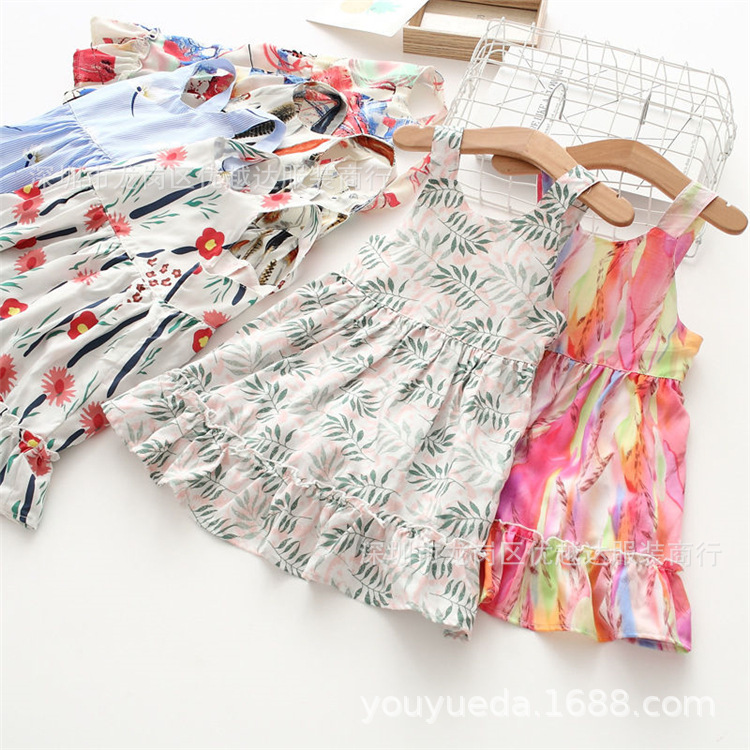 Summer cheap supply of new children's dresses for foreign trade, girls' dresses, foreign trade mesh princess dresses Specification image