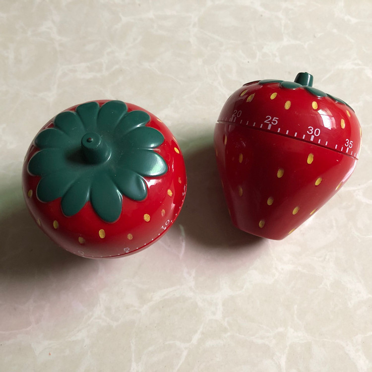 Mechanical timer/strawberry countdown timer/spring timer/kitchen reminder/cartoon household items details Picture