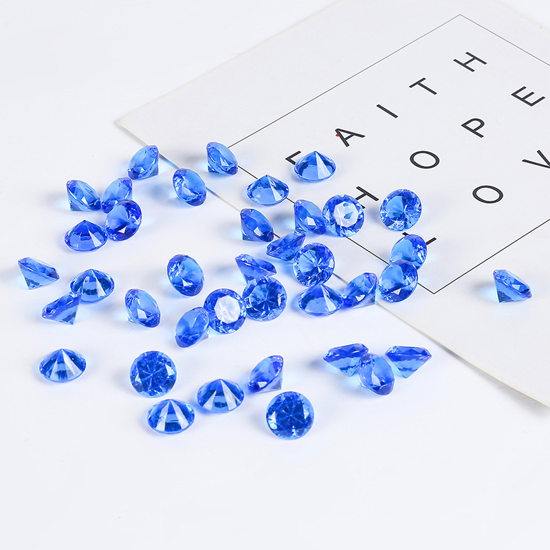 20Mm Diamond Imitation Taiwan Acrylic Tip Bottom Diamond Acrylic Jewelry Accessories Foreign Trade Naked Diamond Wholesale Application Scenario