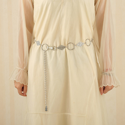 服饰配件、饰品/腰带/腰链/腰封/腰链白底实物图