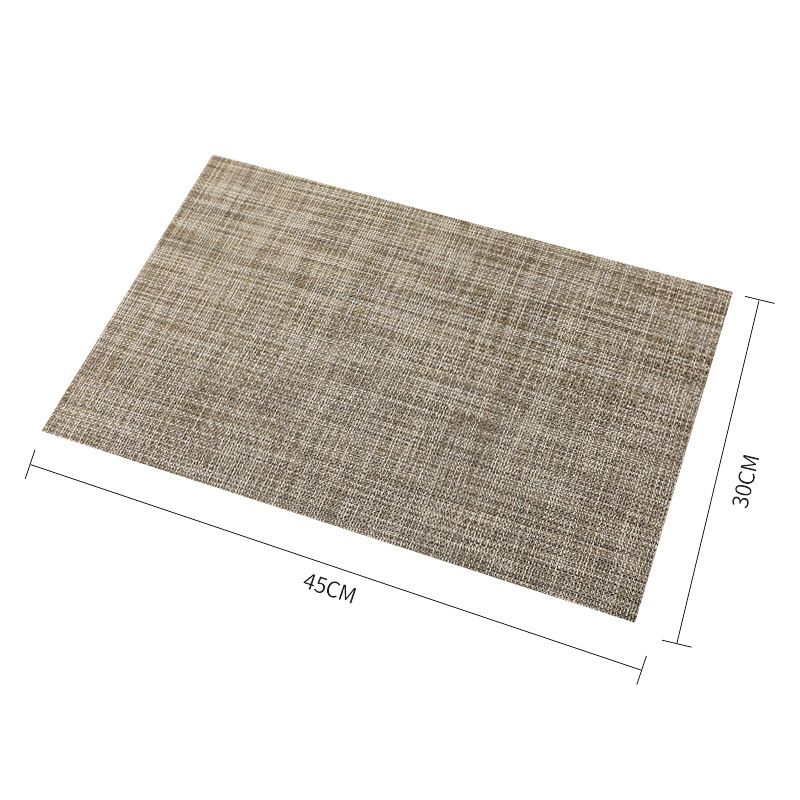 Ningxin European Pvc Braid Coaster Anti-Bacterial Anti-Mildew Placemat Non-Slip Western Placemat Insulated Table Mat Cross-Border Wholesale Item Picture