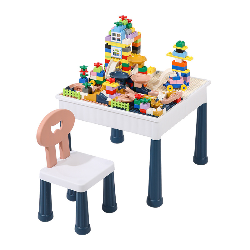 儿童积木桌子多功能学习拼装大小颗粒益智男女孩宝宝智力动脑玩具详情图5