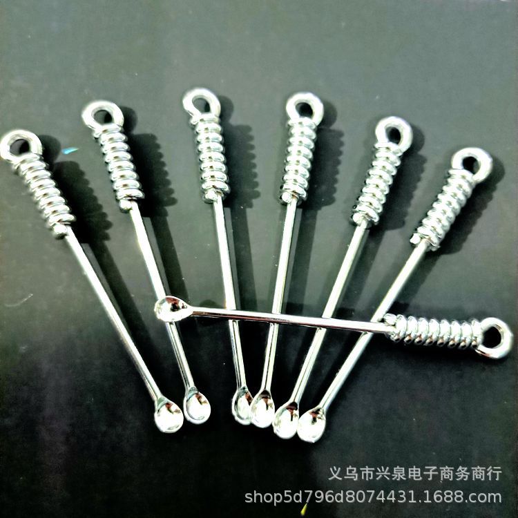Silver ear spoons, metal stainless steel ear scoops, ear cleaners, fashionable ear spoons, 1 yuan per piece, 2 yuan per piece details Picture