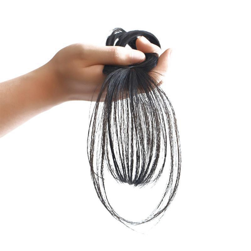 French-style popular wig bangs, air bangs wig, realistic natural needle insertion 3d wig pieces, princess cut fake bangs Item Picture