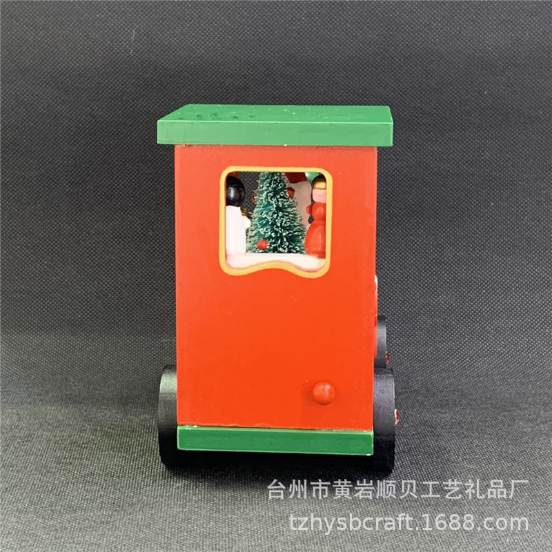 木制圣诞音乐盒八音盒12241音乐铃 创意礼品 圣诞礼品工艺品详情图3