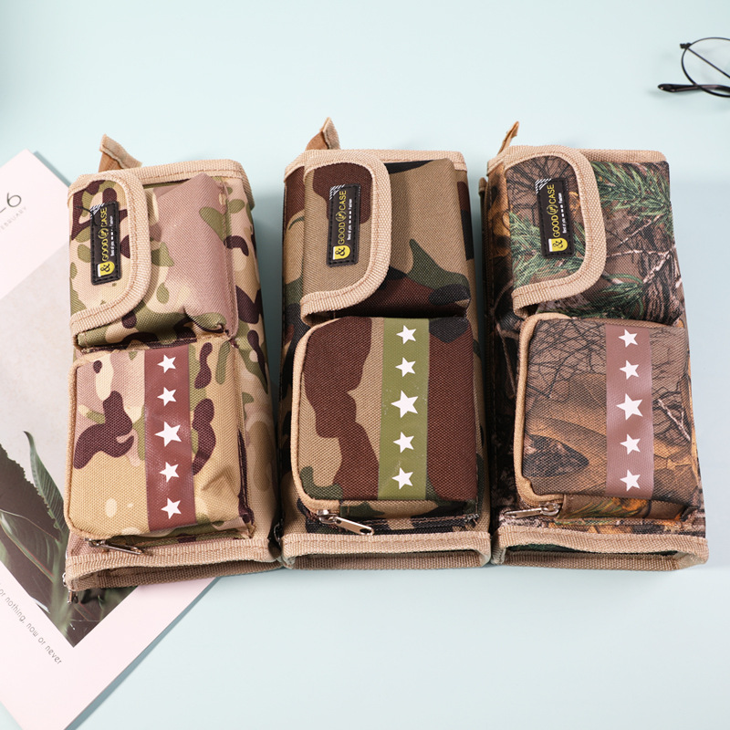 Personalized Male Army Pen Bag Large Capacity Personalized Army Creative Pen Bag Student Pencil Case Wholesale Spot Application Scenario