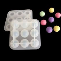 FDA 九连球形滴胶模具 硅胶吐司模 手工皂 圆球装饰冰块 2.2cm