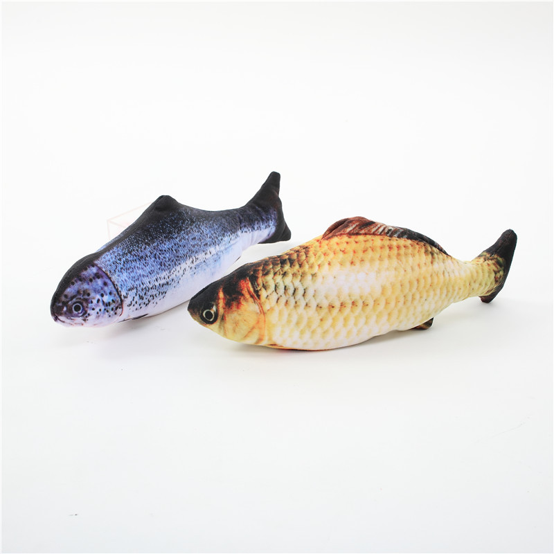 Kafka Cat And Dog Toy Electric Fish Simulation Fish Will Jump Fish Usb Charging Plush Toy Specification drawing