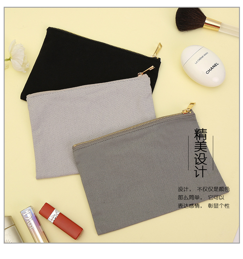 Diy Pen Bag Canvas Print Makeup Bag Hold Bag Women's Multi-Functional Storage Amazon Cross-Border Hot Specification drawing