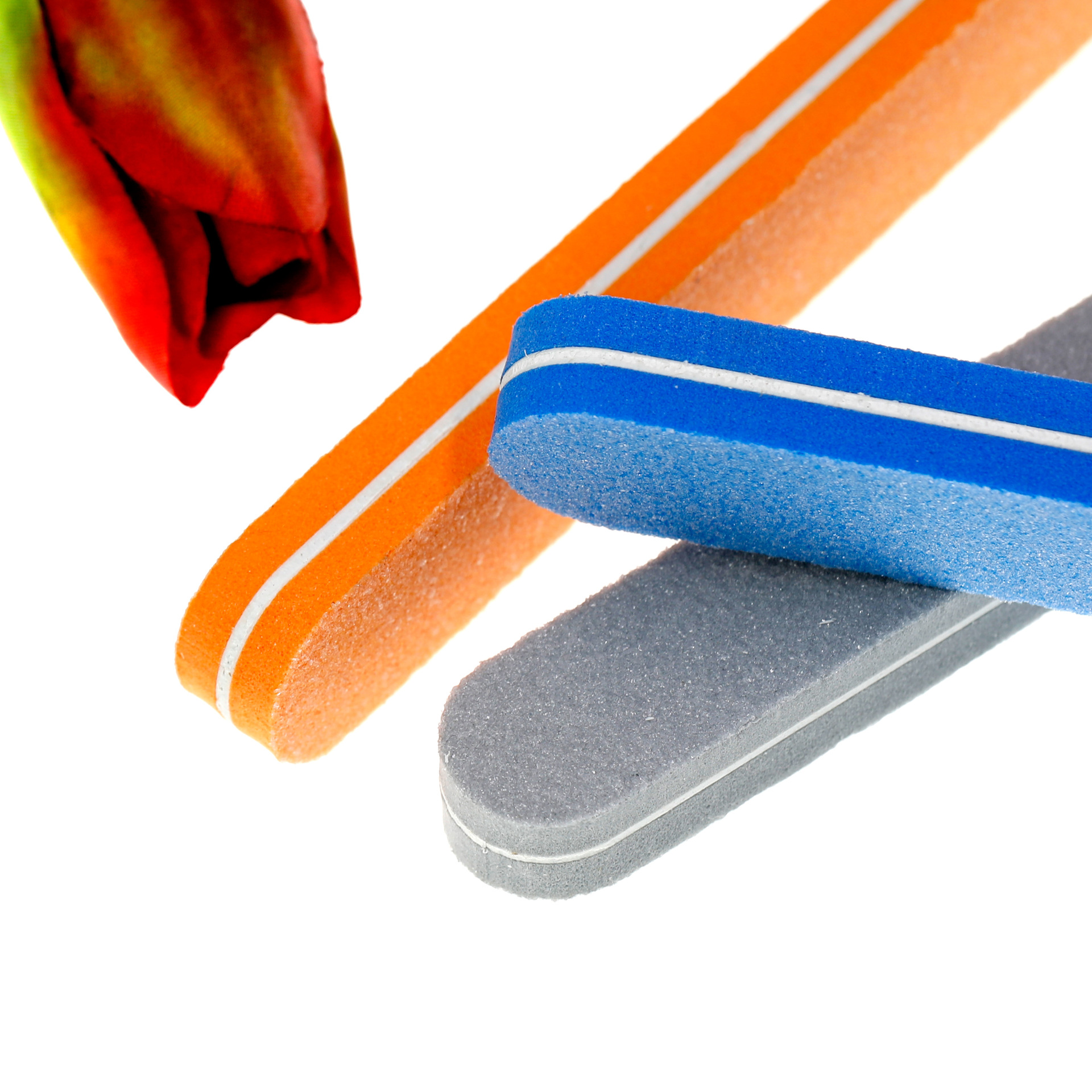 shanilak Double-sided frosted high-elastic cotton nail care tools and supplies, nail files, sponge washers, nail trimming files, horseshoe box set details Picture