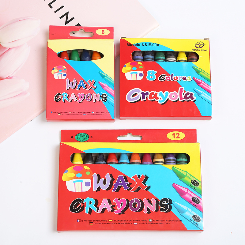 厂家创意蜡笔套装秘密花园配套绘画用笔学生24色蜡笔棒批发