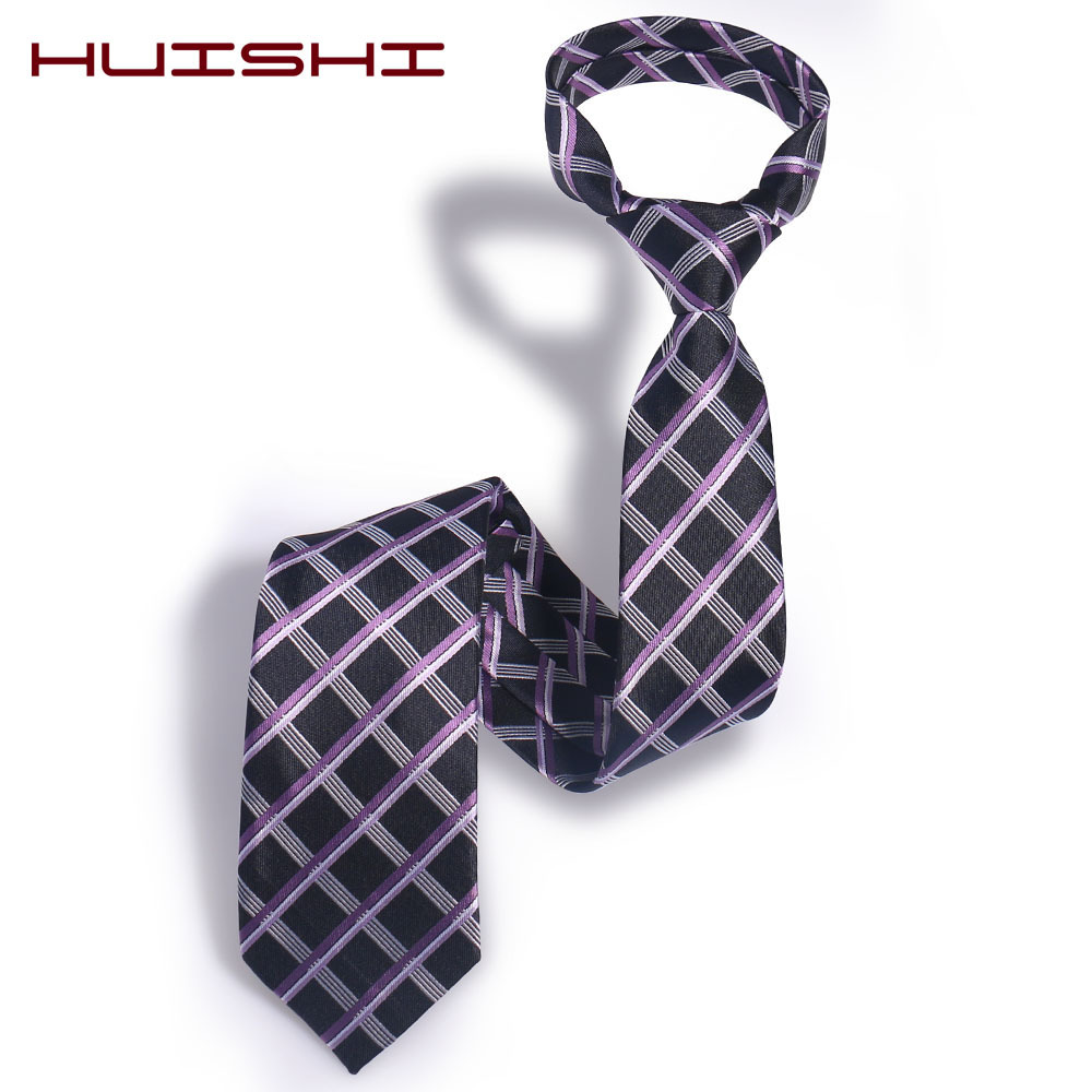 Business Men Spot Simple Plaid 8Cm High Density Jacquard Leisure Mature Men Hand Tie Specification drawing
