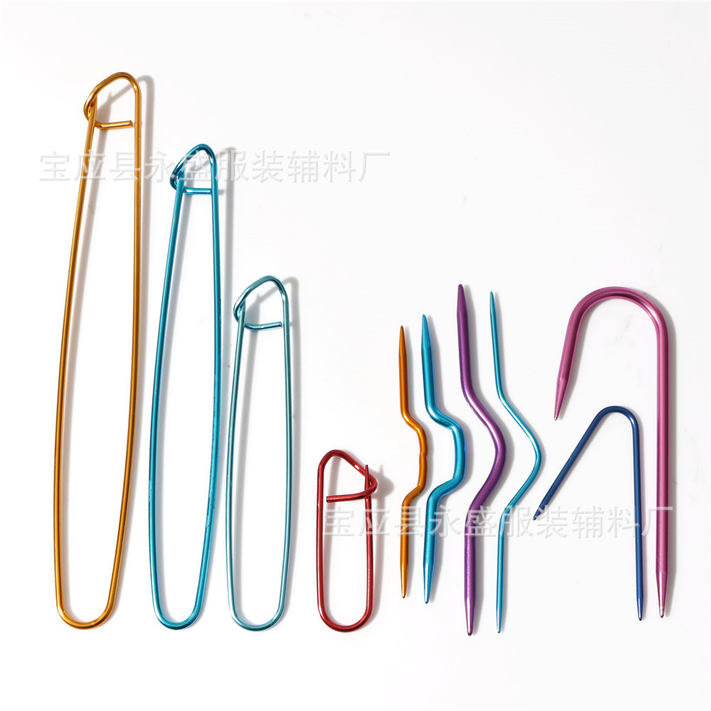 Amazon aluminum oxide 9-piece knitting needle set, anti-puncture pin U-shaped needle, sweater auxiliary tool manufacturer wholesale Specification image