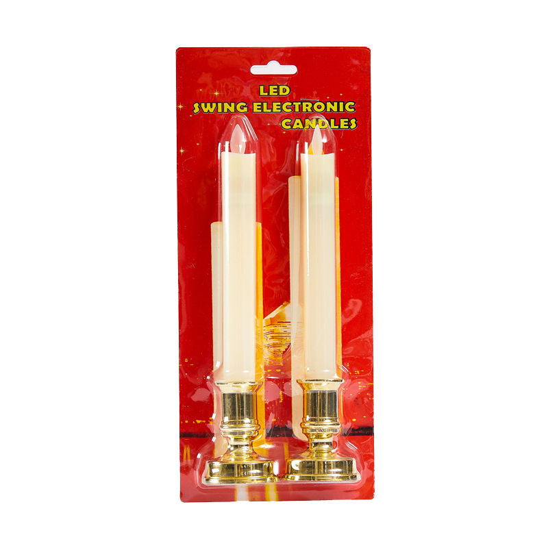 新品/带底托杆蜡/led蜡烛灯白底实物图