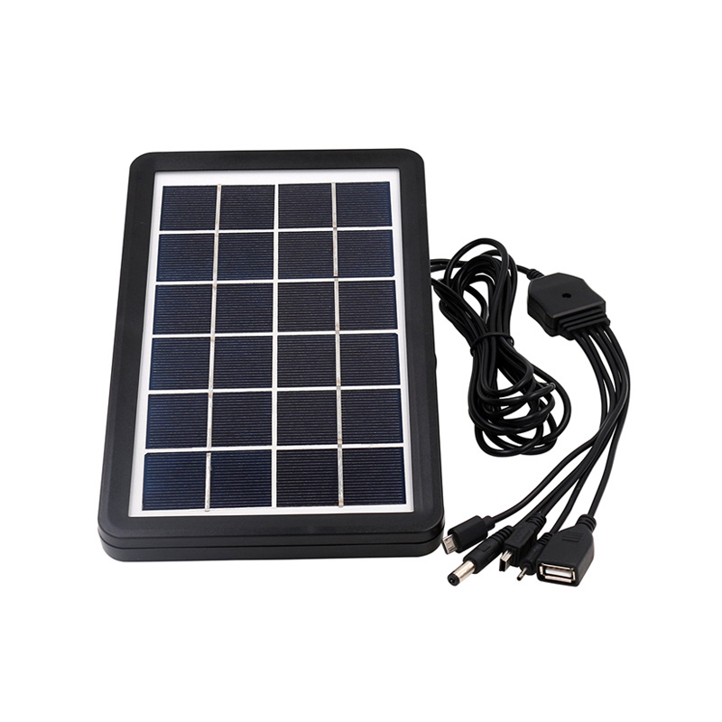 太阳能充电板电源发电手机充电宝 户外应急充电便捷式移动电源图