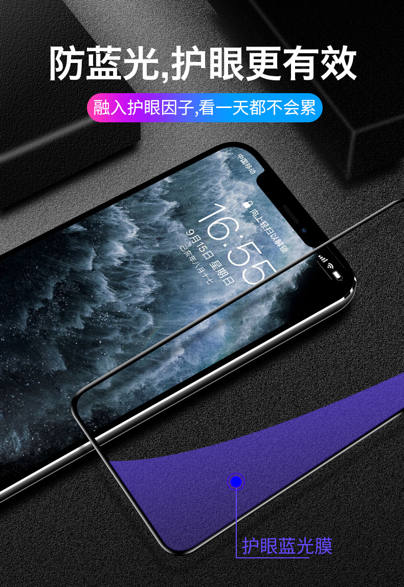 15 Applicable to 16 Apple 17 Tempered Film 13 Anti-drop 14 film Air phone iPhone11 anti-peeping film 12Promax pic 3