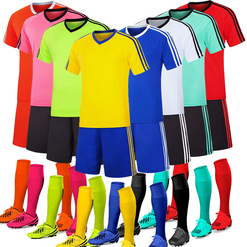 足球服套装男定制成人比赛训练队服运动儿童短袖幼儿球衣服印字号图