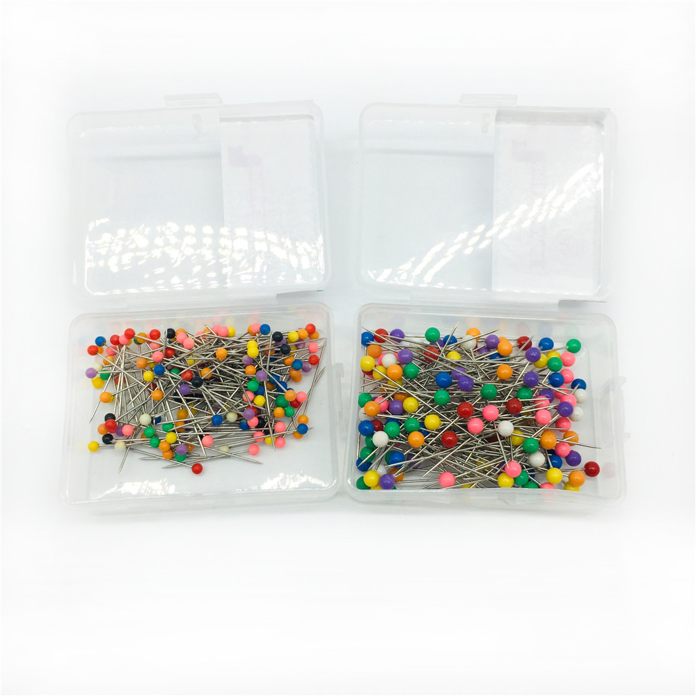 Factory wholesale PP box set of colored pearlescent needles, glass needles, pin sets, DIY silk scarves, fixed bead needles, customized Application Scenario