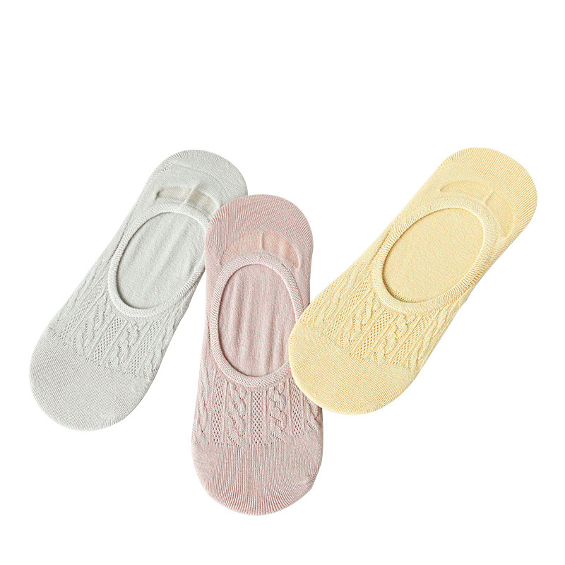 Pure Cotton Socks Ladies Spring And Summer Deodorizing Ship Socks Silicone Non-Slip Socks Invisible Socks Low Top Shallow Mouth Socks Zhuji Wholesale Item Picture
