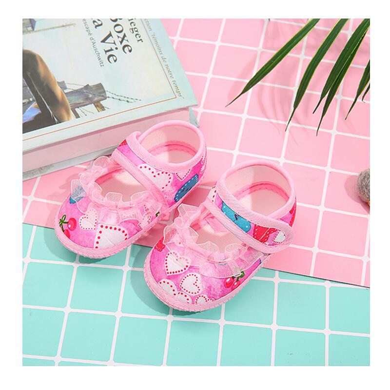 3-12 Months Spring And Autumn Newborn Cute Baby Shoes Princess Lace Soft Soled Baby Shoes Step Shoes Application Scenario
