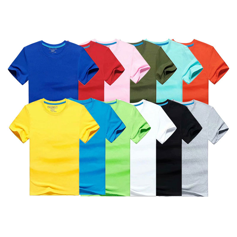 Combed cotton T-shirt short sleeve round neck advertising shirt work shirt T-shirt culture shirt group dress party shirt print