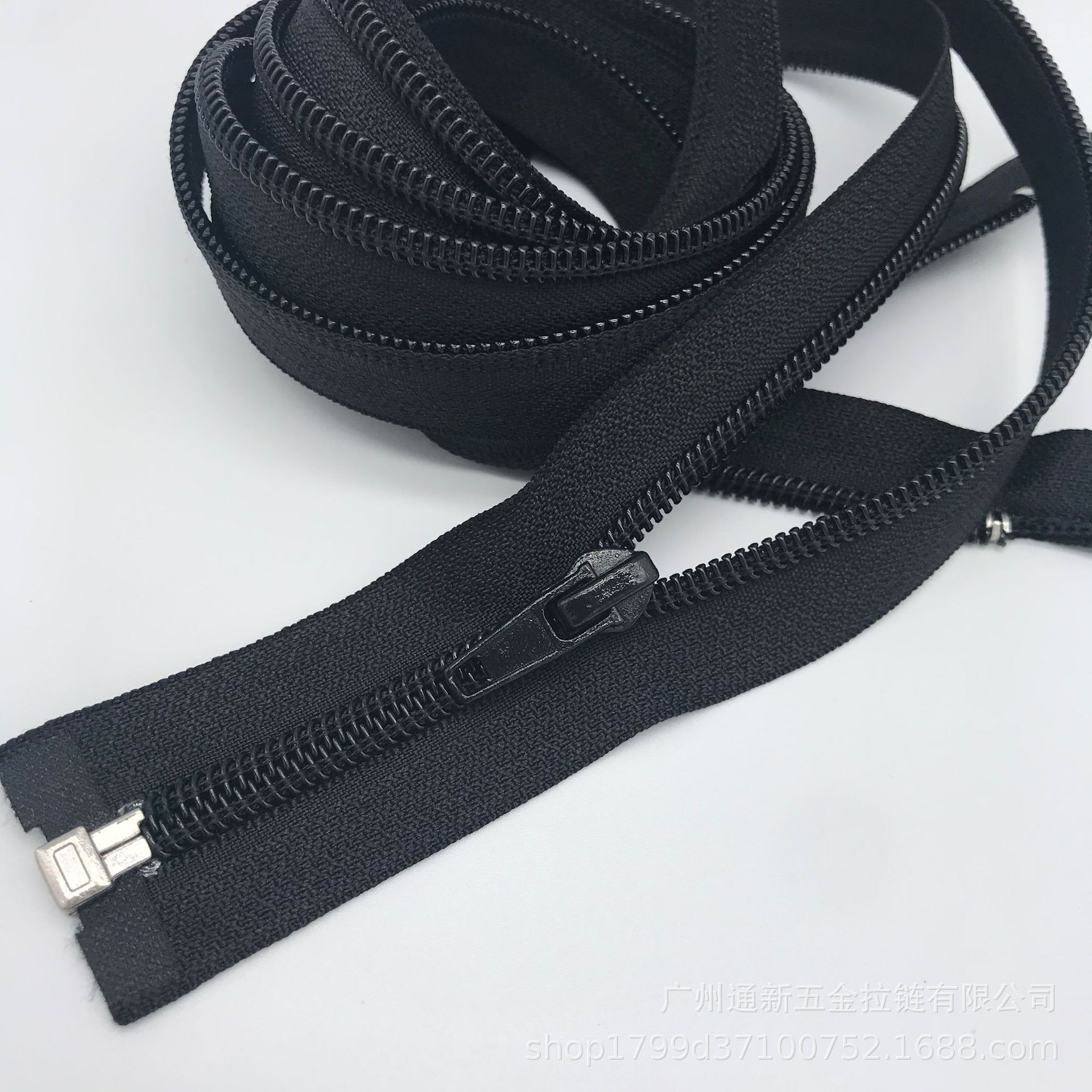 厂家直供 5#号尼龙开尾拉链 葫芦头彩色尼龙拉链服装箱包码庄拉链