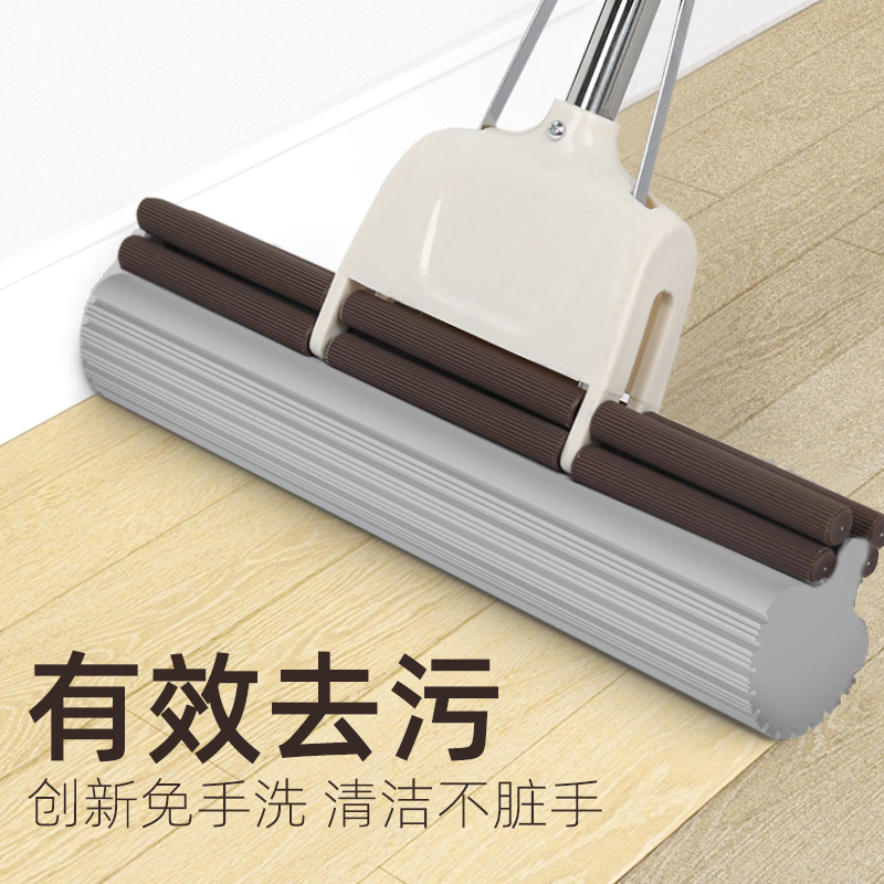 Sponge Mop Household Roller Squeezes Free Hand Wash Colloidin Mop Large Mop Absorbent Lightweight Mop Large Clean Application Scenario
