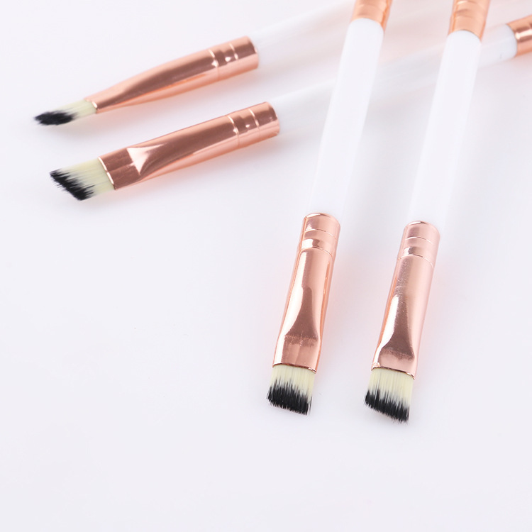 Shenglian Ball Factory directly sells double-headed makeup brushes, double-ended eyeshadow brushes, eyebrow brushes, lip brushes and various makeup accessories Specification image