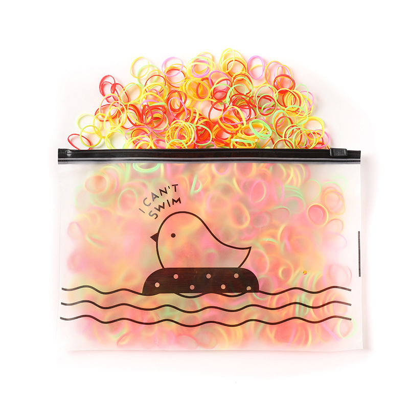 Factory direct sales of children's accessories: 1000 disposable bagged small rubber bands, hair bands, wholesale hair ties, and hair lanyards details Picture