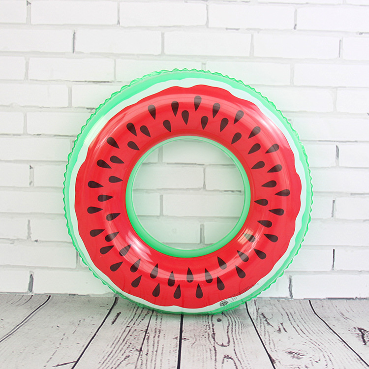 Rainbow Rain ® Watermelon Swimming Ring Size 60/70/80/90/120 Paddling Buddy Specification drawing
