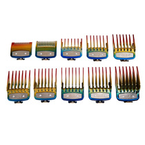 Manufacturer electric clippers 10 sets of Wal limit comb clippers caliper positioning clippers electroplating hairdressing tools
