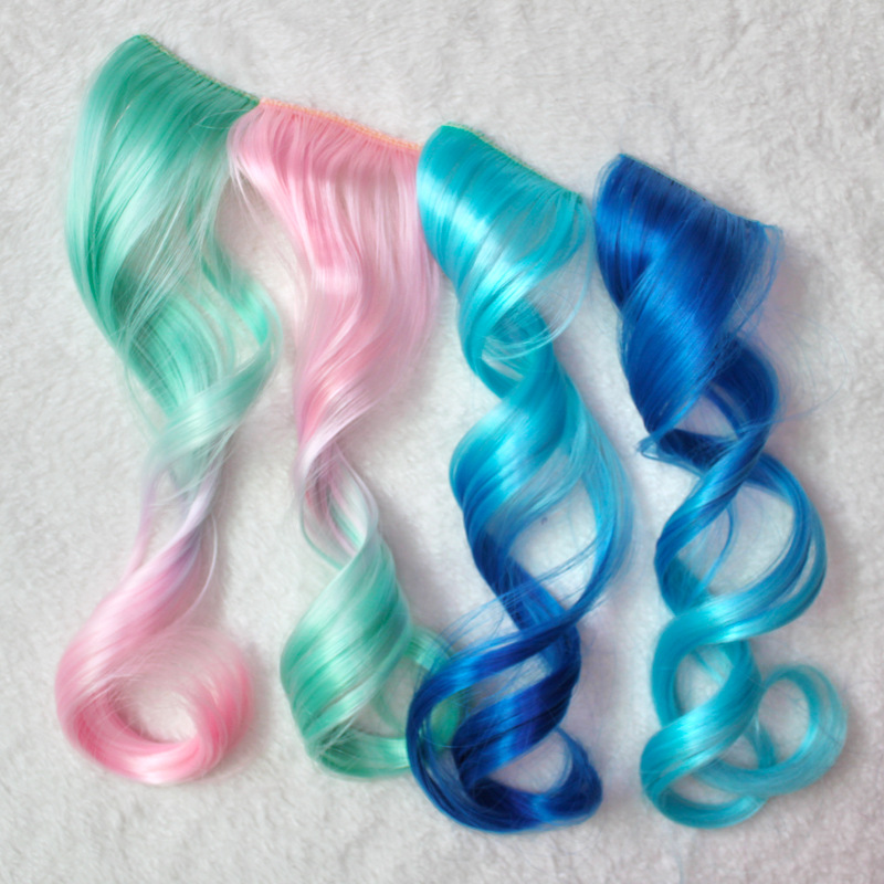 Original style gradual twist hairpiece hand-made children's hair accessories DIYbjd doll hairpiece diy high temperature silk hair piece Specification drawing