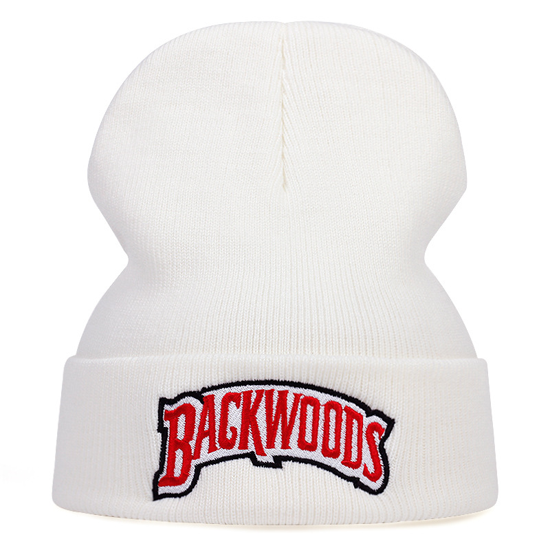 Amazon European And American Skateboarding Autumn And Winter Woolen Caps, Backwoods Embroidered Knitted Caps, Pull-Off Hip-Hop Hats Item Picture