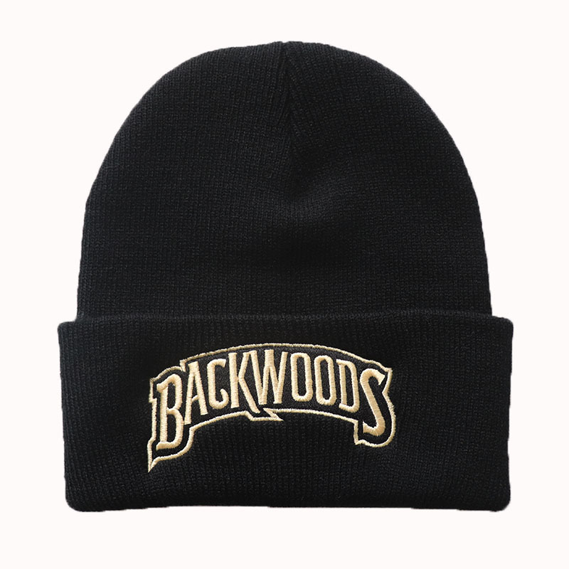 BACKWOODS warm woolen caps for men and women in autumn and winter, embroidered student knitted caps and pullover caps for export