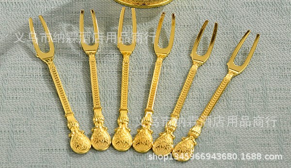 Alloy Cygnus Stainless Steel Fruit Fork Coffee Spoon Set New Swan Tableware Set Factory Direct Sales Specification drawing