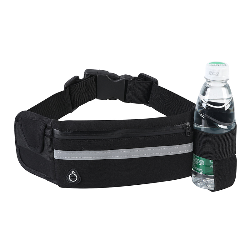 Outdoor sports waist bag logo silk-screen printing, mobile phone running belt, multi-functional invisible gift for men and women, water bottle bag Item Picture