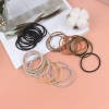 A new Korean-style basic wavy hair band with 10 sugar cores, a seamless leather band for girls' hair tying, and a student hair accessory details Picture