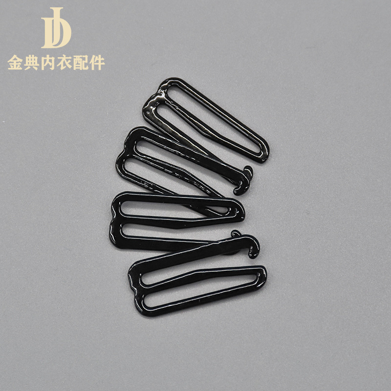 A large quantity of 089 buckle nylon iron rubber buckle bra shoulder strap underwear adjustment buckle golden classic underwear accessories are available in stock Item Picture