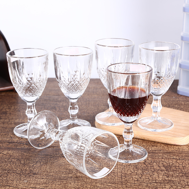 2020 New Creative High Glass Bottle Set Thickened Silicone Sealed Large Caliber Bottle Set Wholesale details Picture