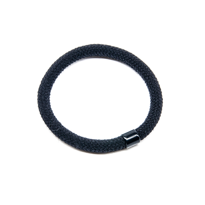 High-elasticity hair tie, seamless basic style, thickened and durable black hair band, rubber band for tying hair, thin hair band base hair tie Specification image