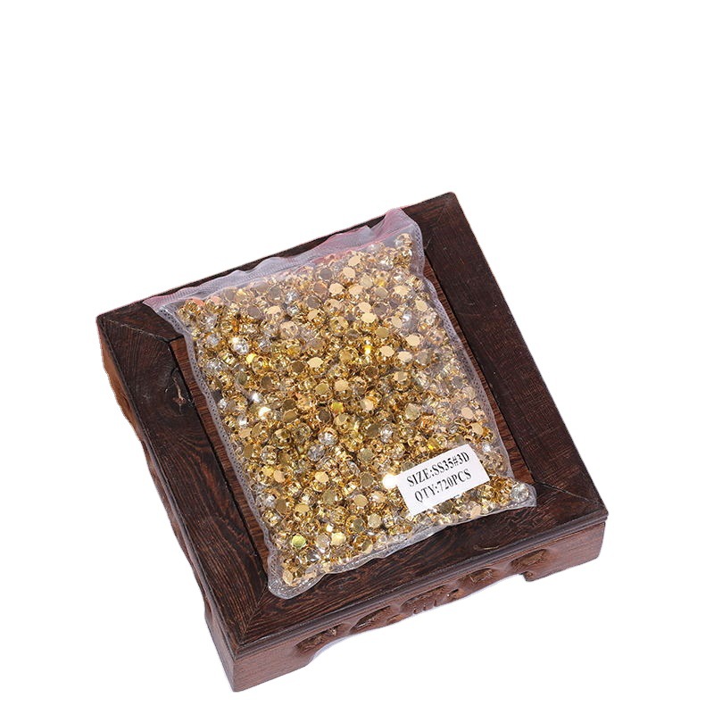Manufacturers Directly For Special-Shaped Single-Claw Hand Sewing Diamond Gold Claw Diamond Glass Jewelry Diy Accessories Of Various Sizes Wholesale Spot Item Picture
