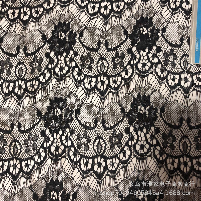 Direct sales of eyelash lace fabric skirts, eye masks, lace Halloween lace skirts, glove fabrics